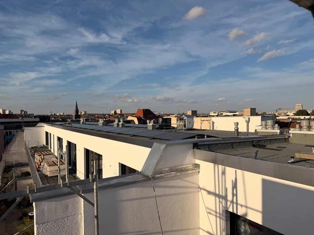 Photovoltaikanlage auf einem Eigenheim im Leipziger Raum